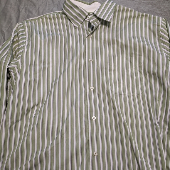 Express dress shirt green white size XL - Picture 1 of 4